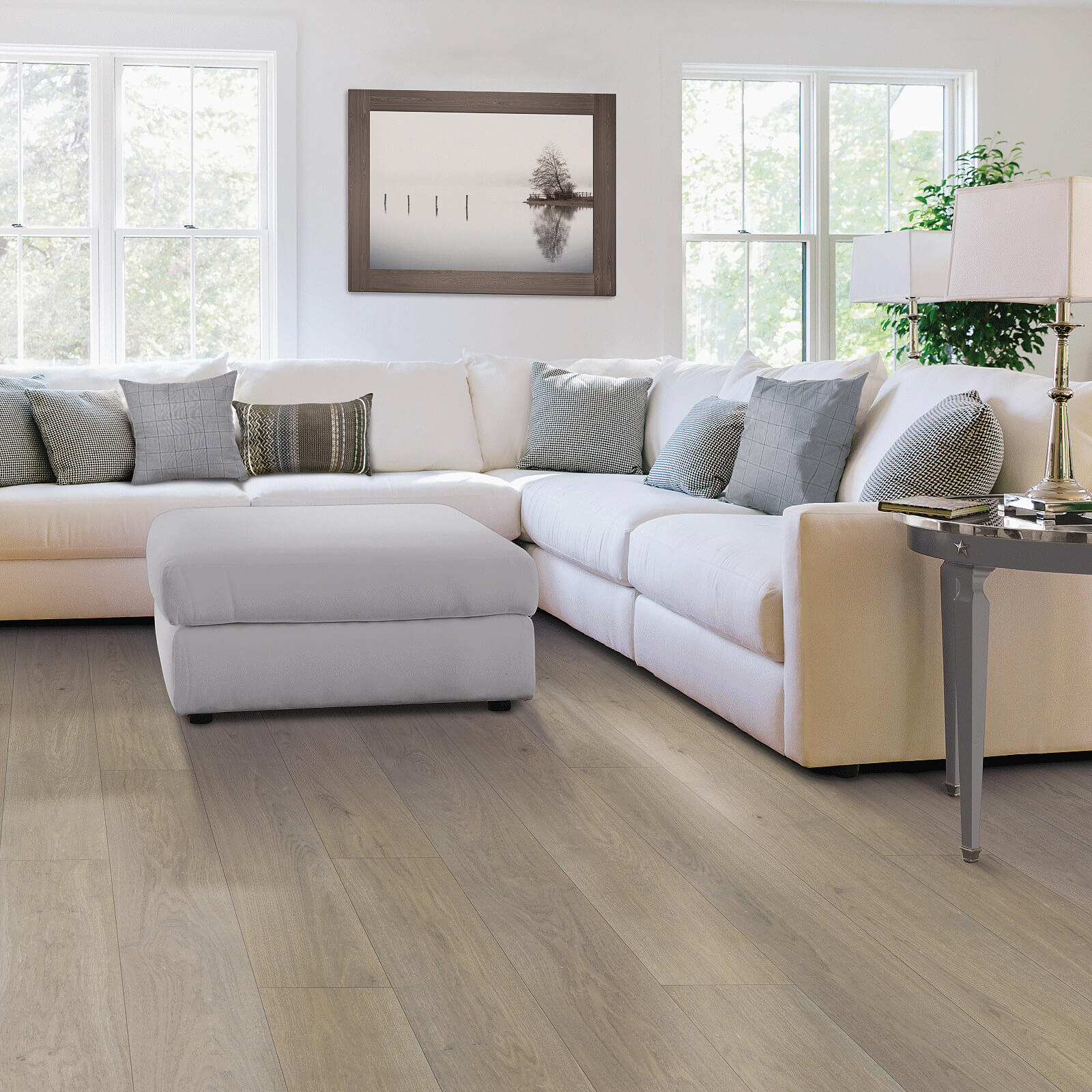 Couch on hardwood | Western States Flooring